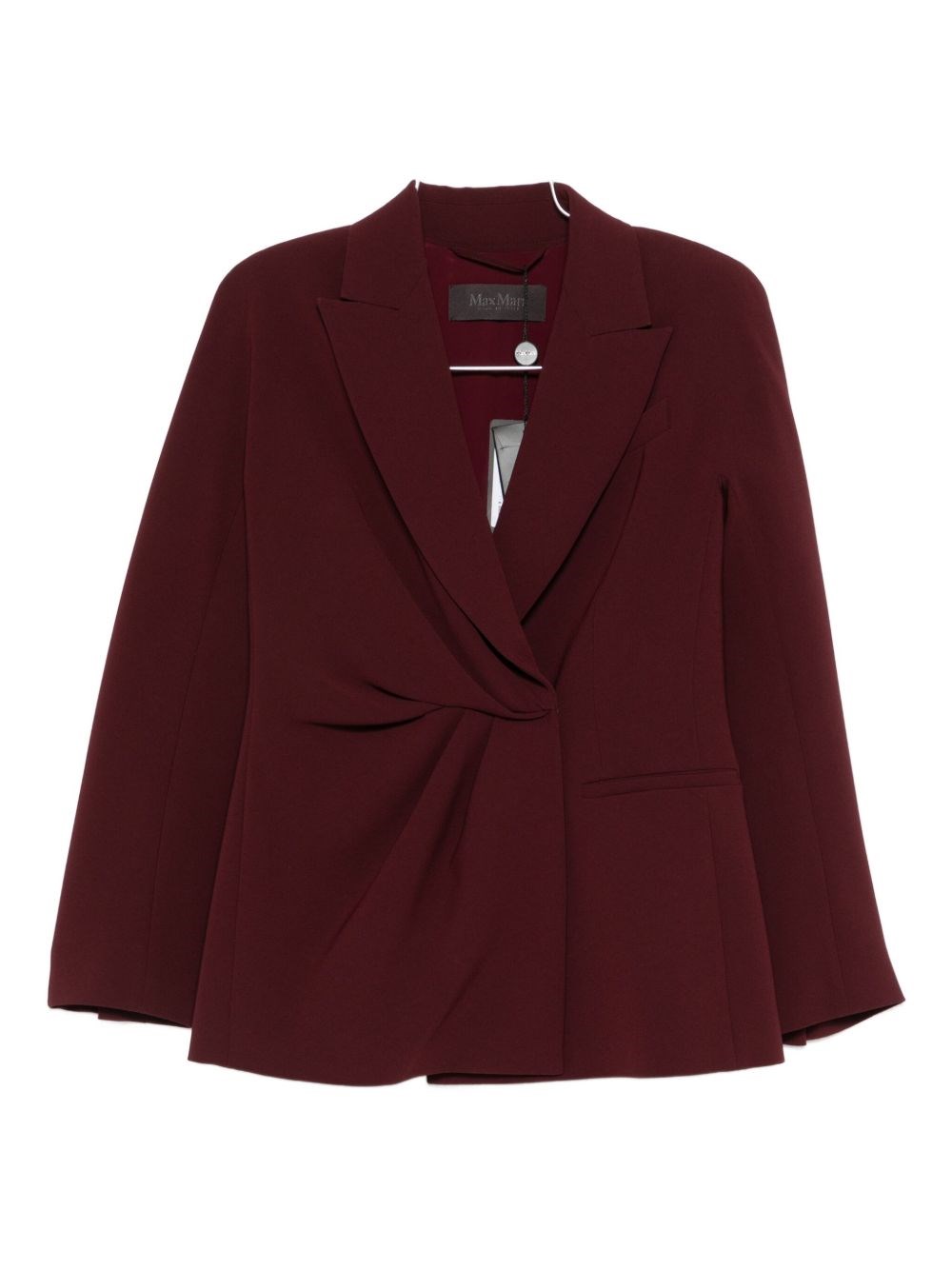 Max Mara Jacket With Woven Detail In Brown