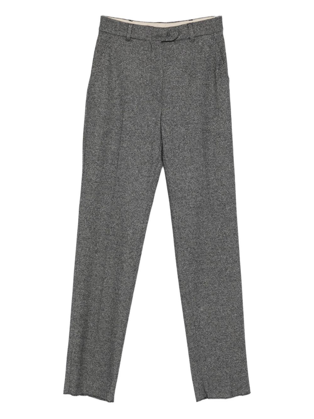 Max Mara Embossed Trousers In Gray
