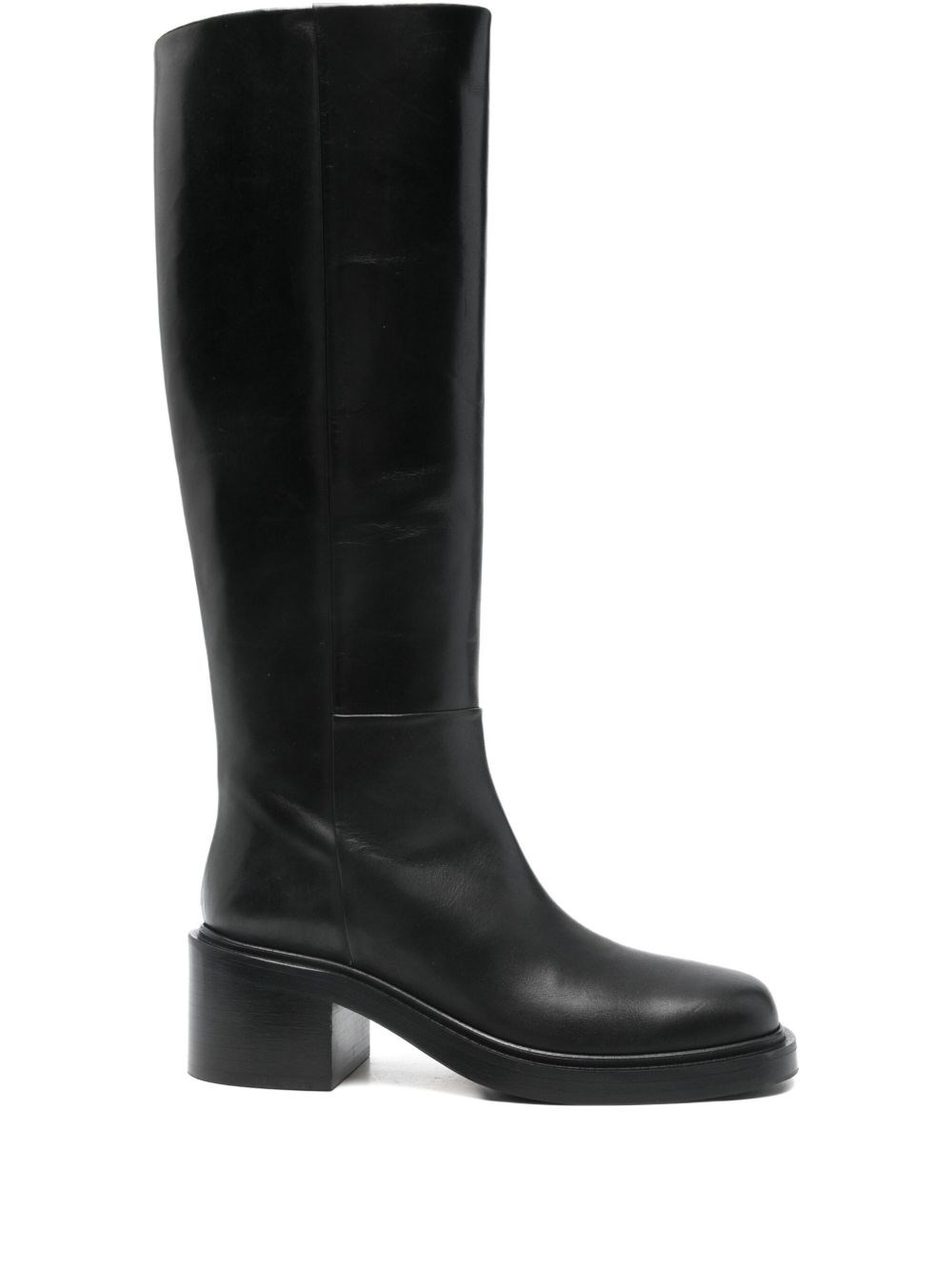 Aeyde Wide Heel Boots In Black