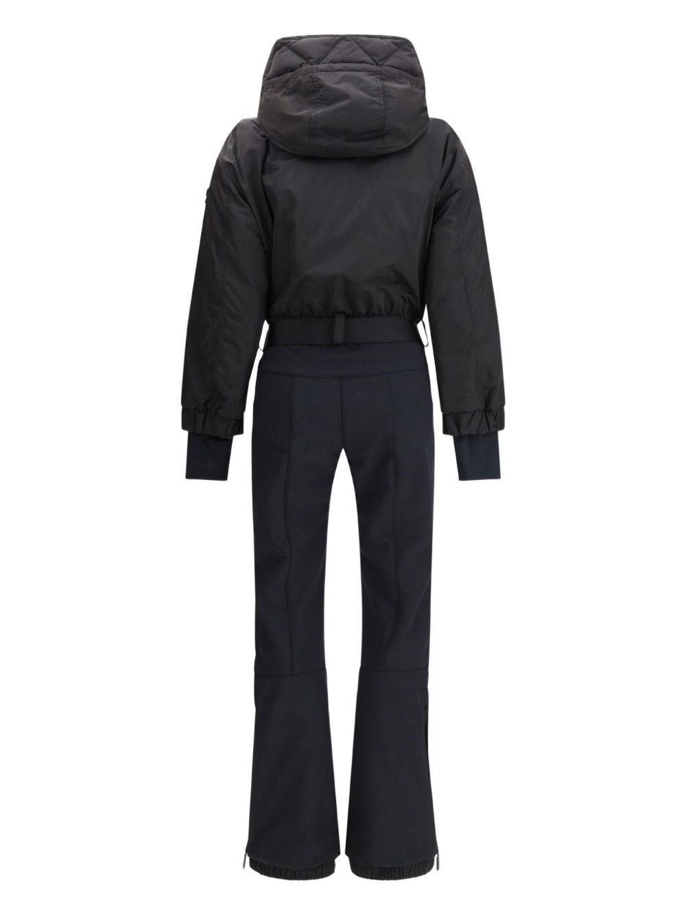 Moncler Grenoble Ski Suit With Belt In Black