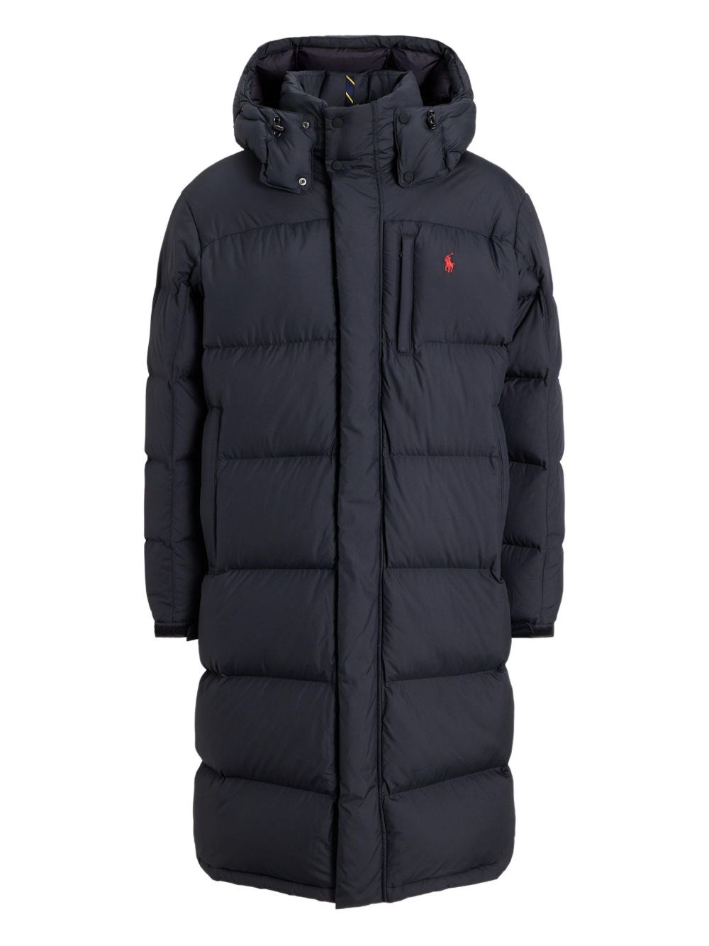 Polo Ralph Lauren Hooded Insulated Bomber Coat In Black