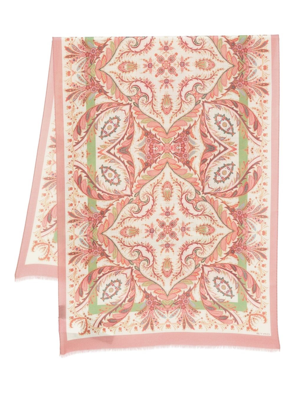 Etro Red Scarf In Neutral