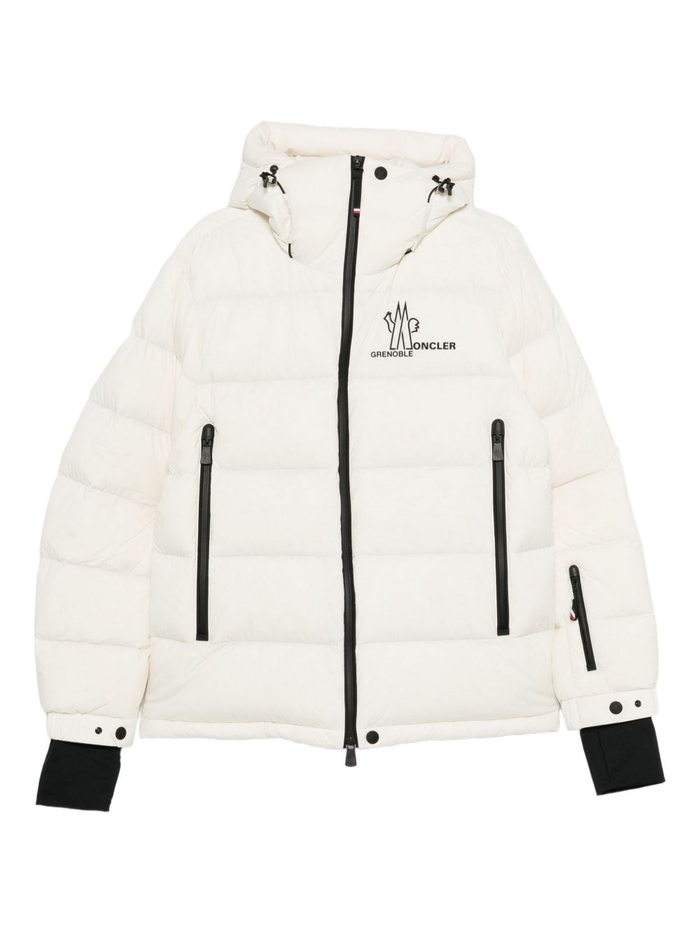 Moncler Grenoble Hooded Zip-fastening Jacket In White