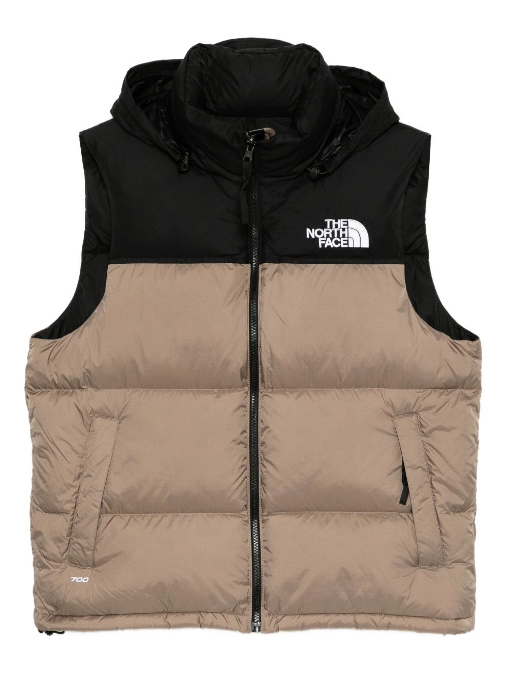 The North Face Retro Nuptse 1996 Gilet In Brown