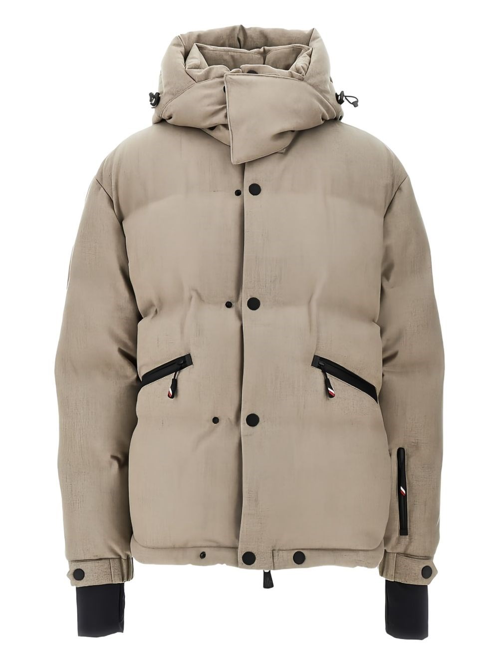 Moncler Grenoble Ski Jacket Krun With Hood In Brown