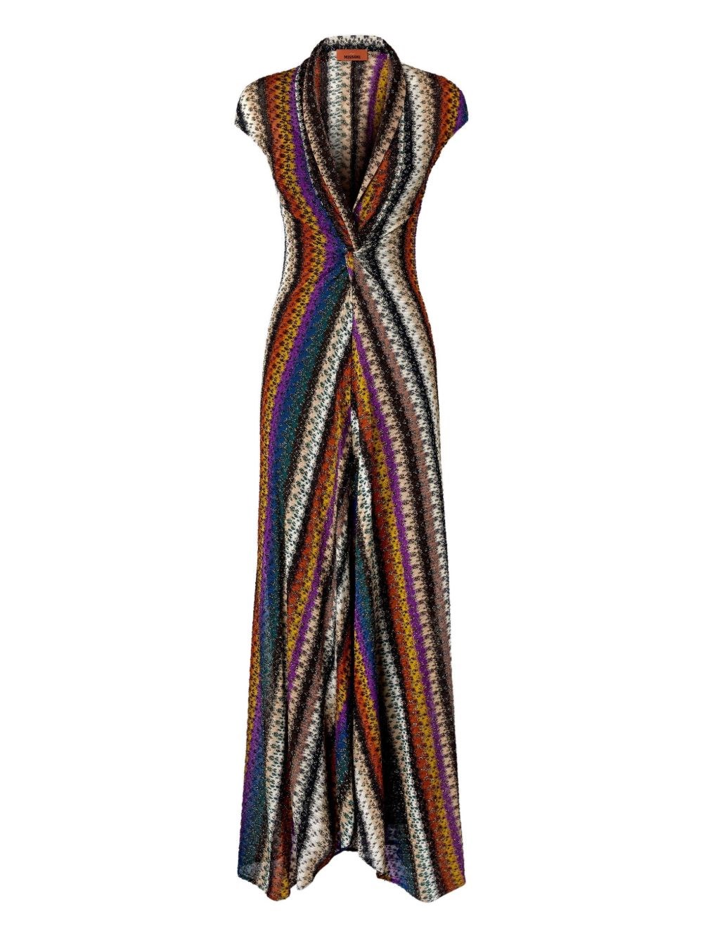 Missoni Langes Kleid Mit Knoten Und Ausschnitt In Multi