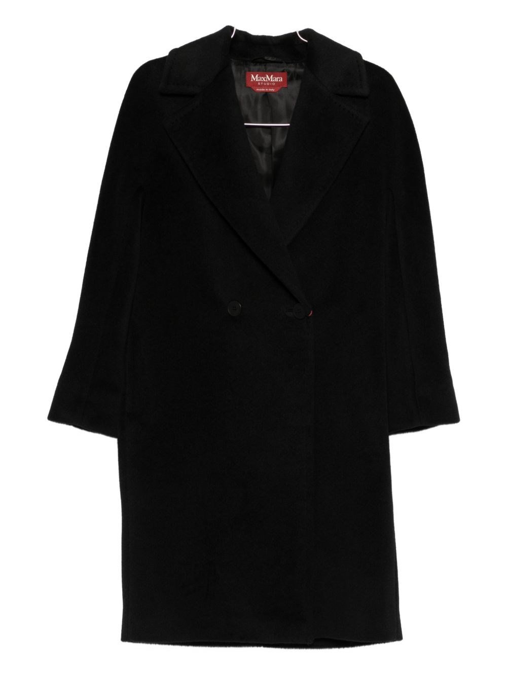Max Mara Double-breasted Coat Tokyo In Black