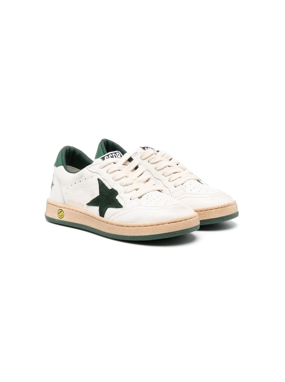 Golden Goose Kids Sneakers Ball Star In White