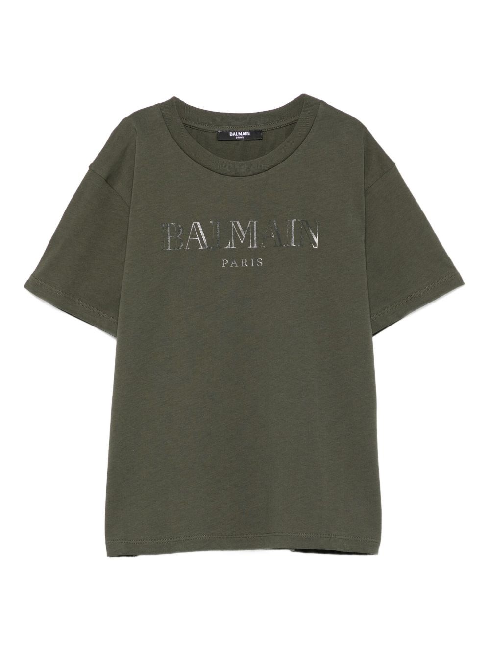 Balmain Kids Logo T-shirt In Green