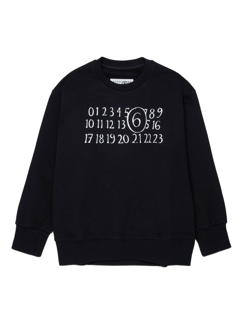 Mm6 Maison Margiela Kids Ragazzo Nero Felpa Logo