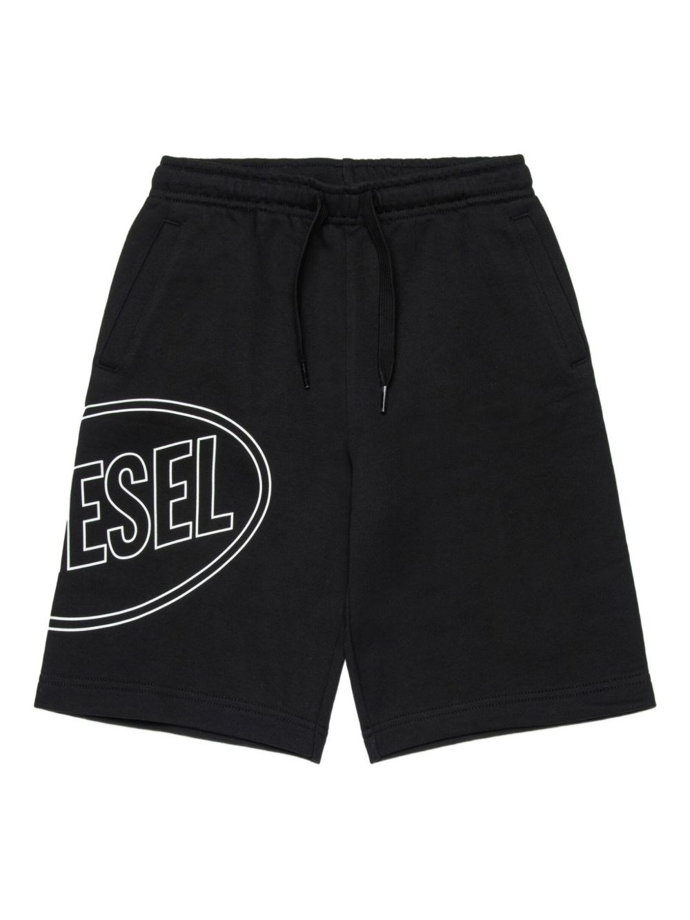 Diesel Kids Ragazzo Nero Shorts Con Logo
