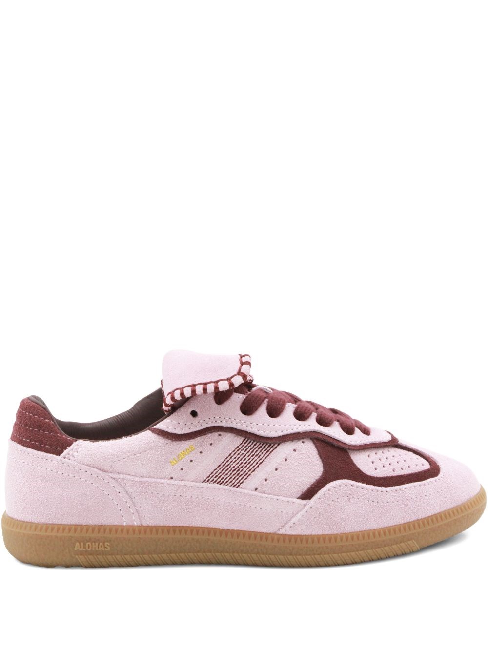 Alohas Tb.490 Suede Leather Sneakers Pink In Pink