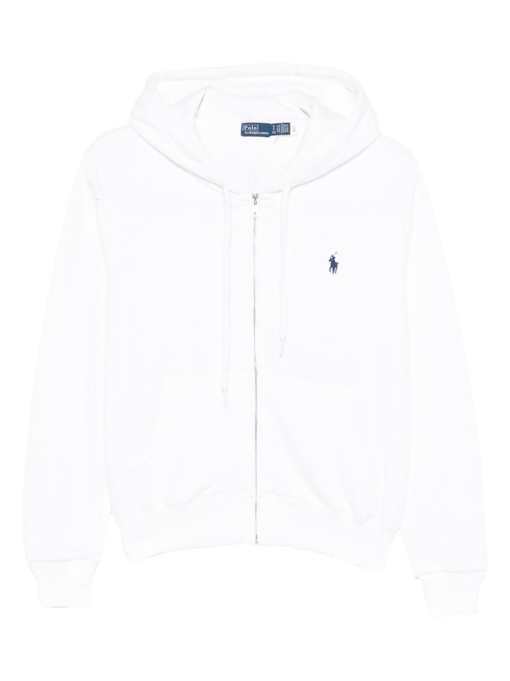Polo Ralph Lauren Donna Bianco Felpa Con Cappuccio E Zip