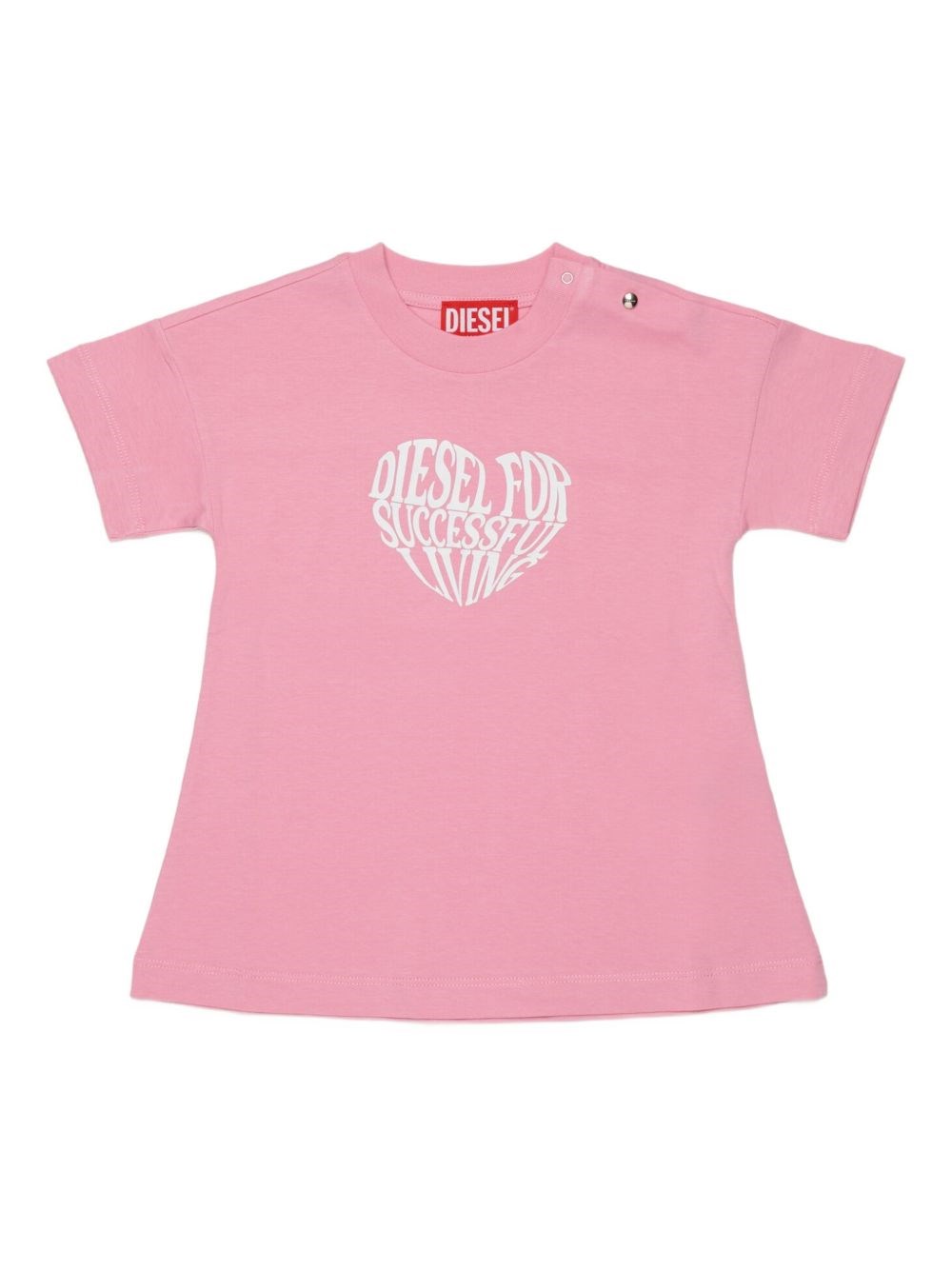 Diesel Kids Unisex Bambino Rosa Abitino Con Logo