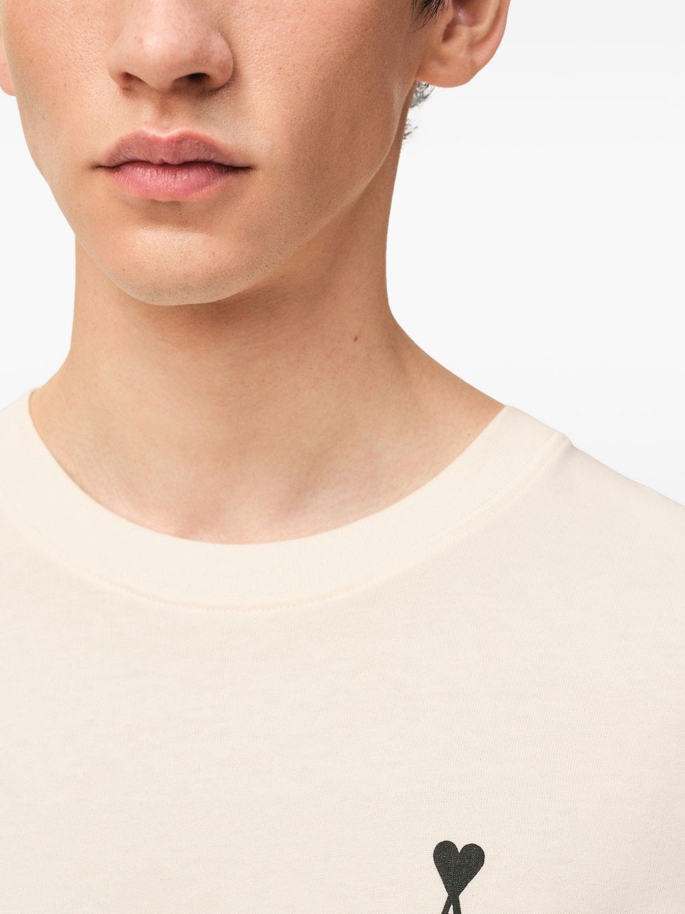 Ami paris Cream white logo t-shirt available on Cenere GB - 59406