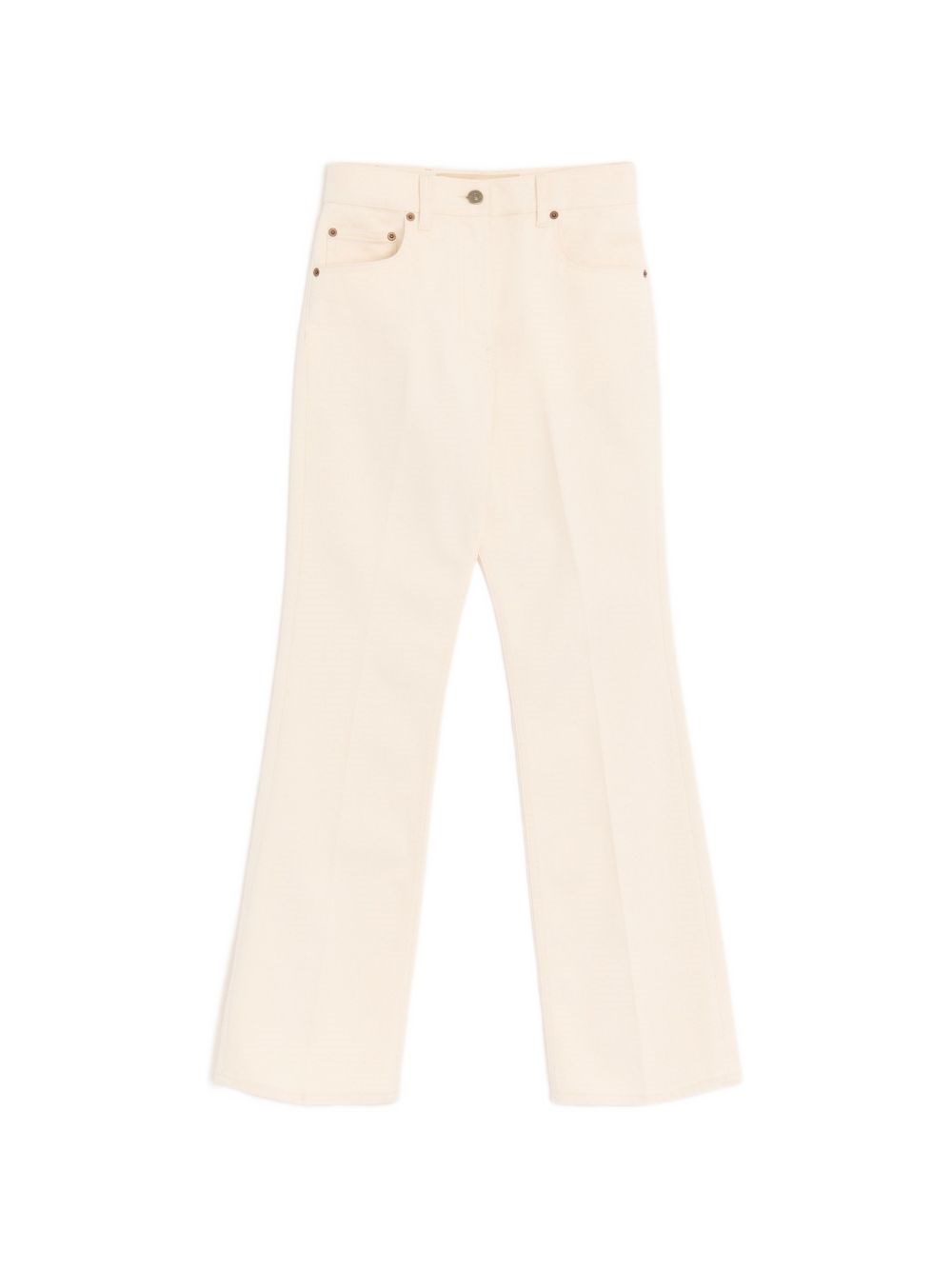 Valentino Garavani Donna Bianco Jeans Con Dettaglio V