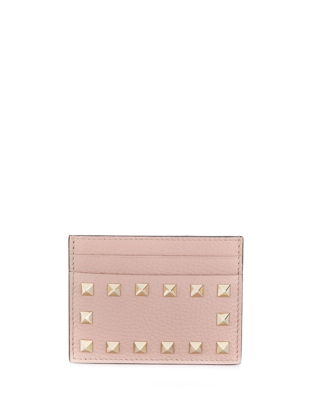 Valentino Garavani Rockstud Cardholder In Pink