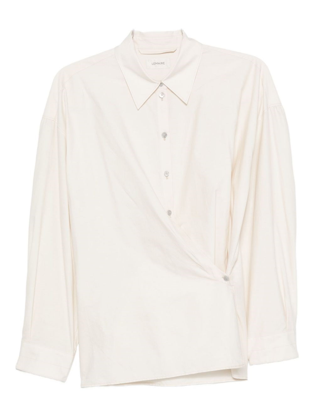 Lemaire Donna Bianco Camicia Con Colletto Classico