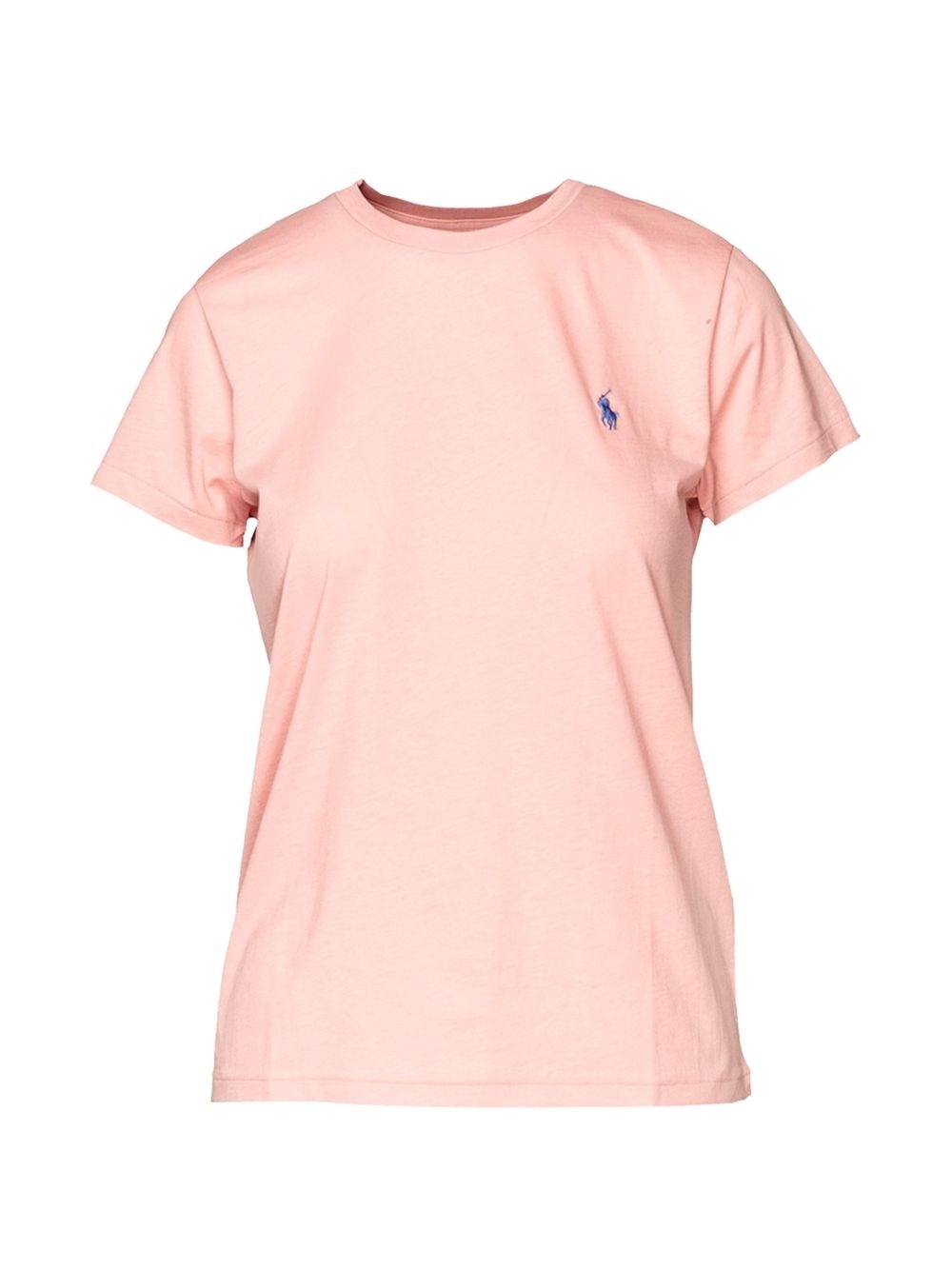 Polo Ralph Lauren Donna Rosa Maglietta Girocollo Mezza Manica Con Logo