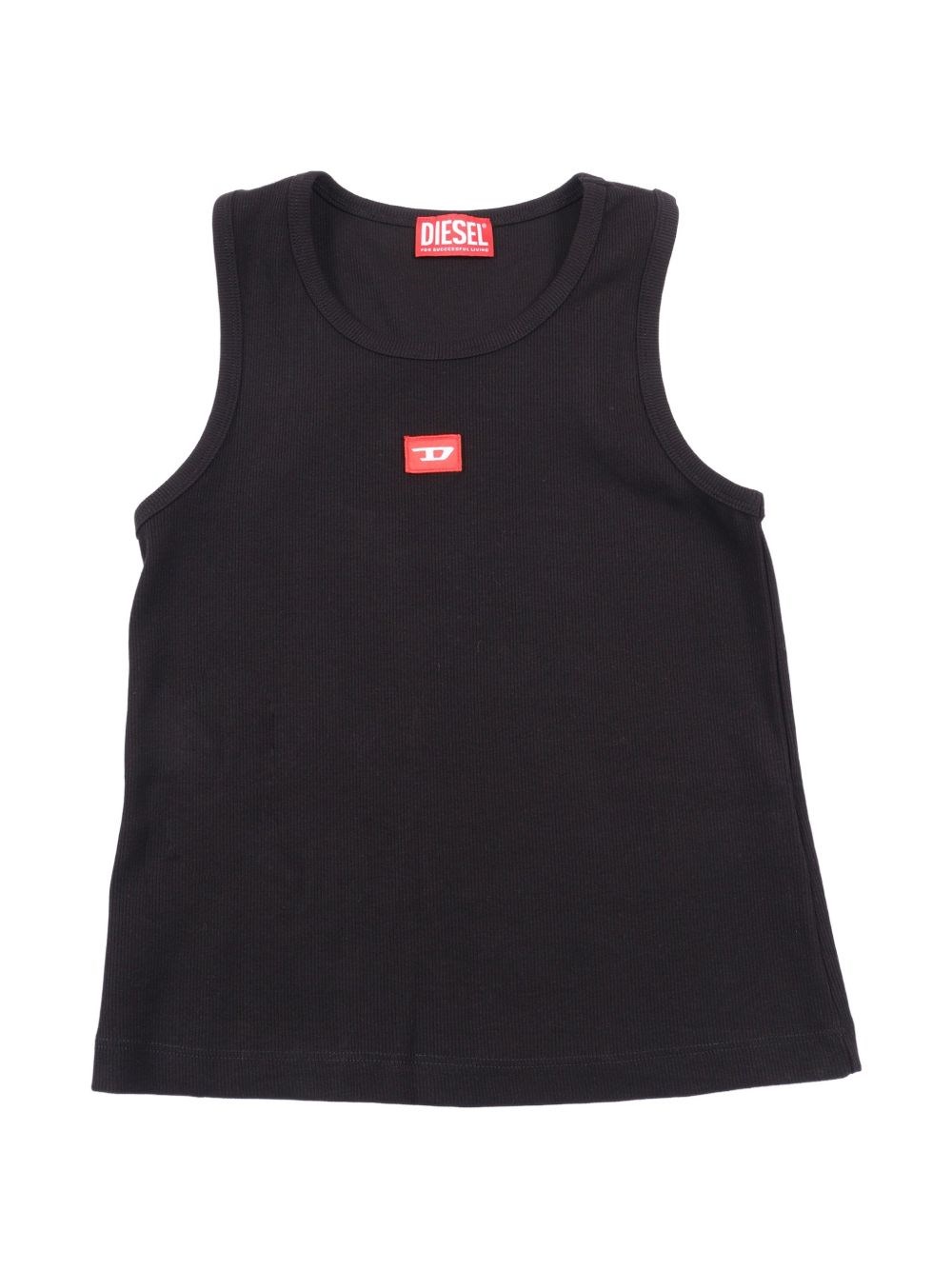 Diesel Kids Ragazza Nero Canotta Con Logo