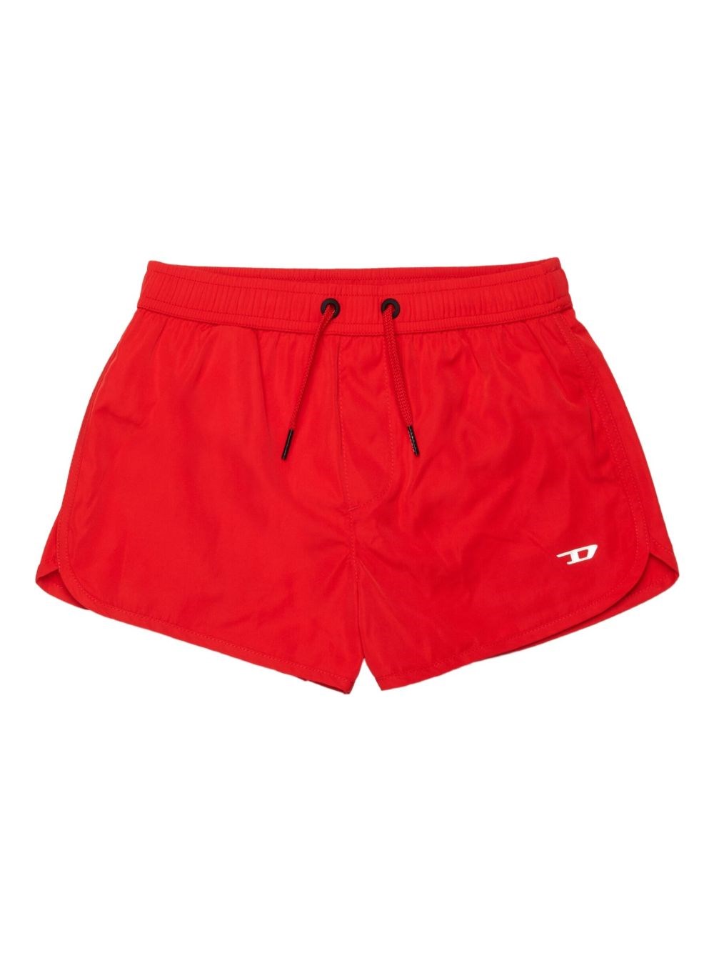 Diesel Kids Ragazzo Rosso Boxer Con Elastico In Vita, Laccetti Regolabili E Logo