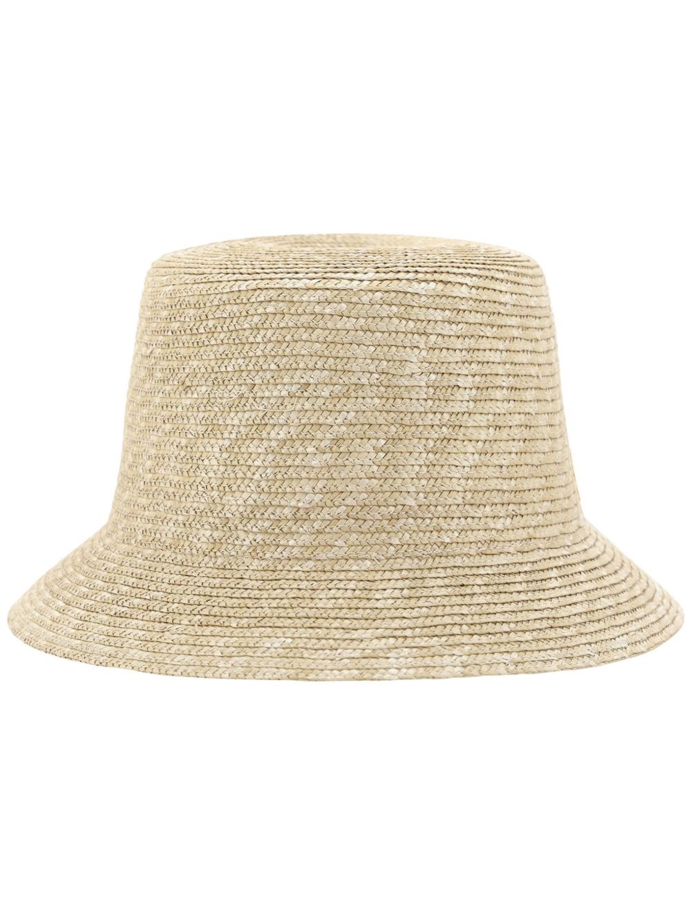 Saint Laurent Woven Straw Fedora Hat In White