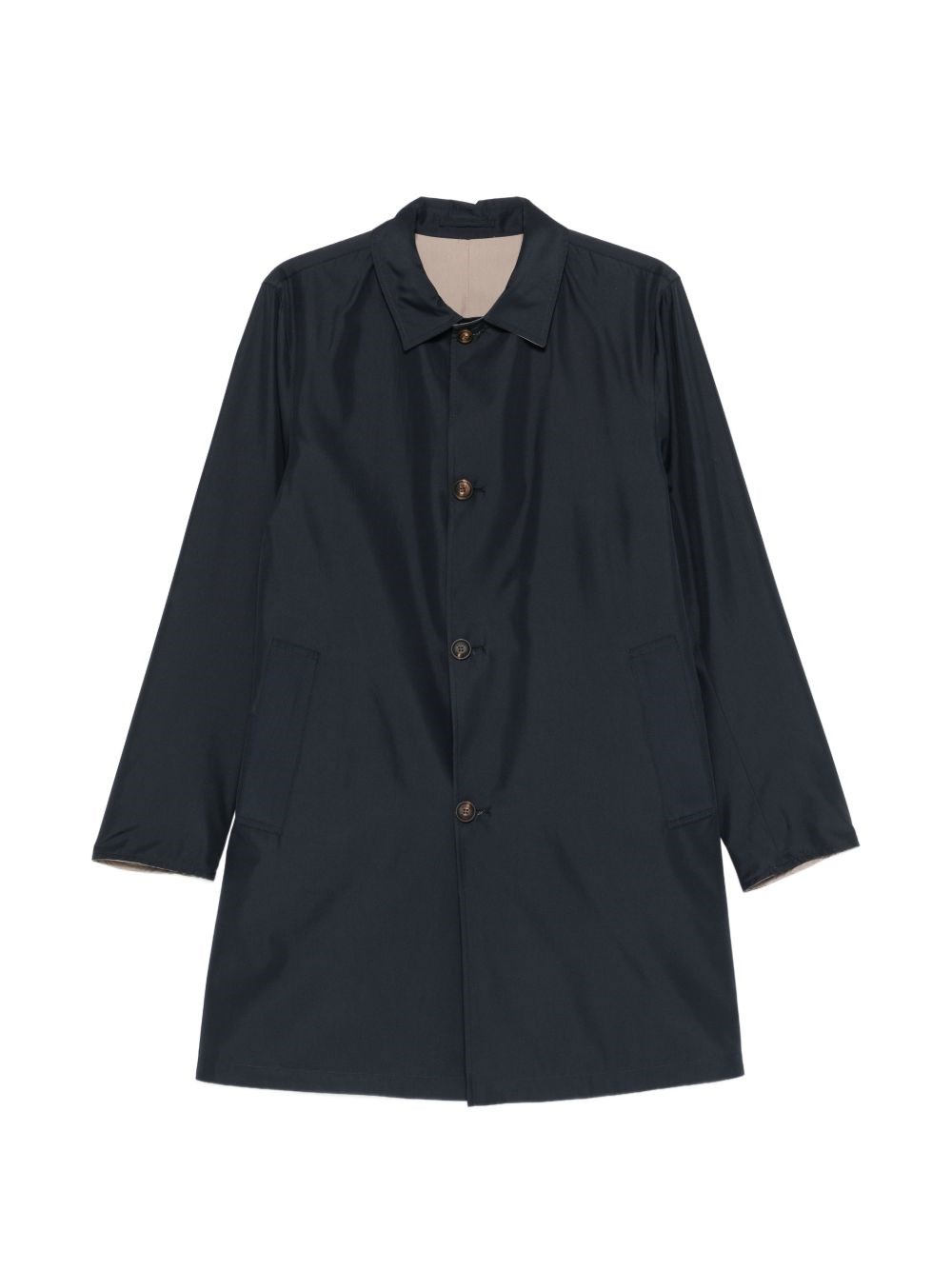 Kired Single-breasted Coat In Blue