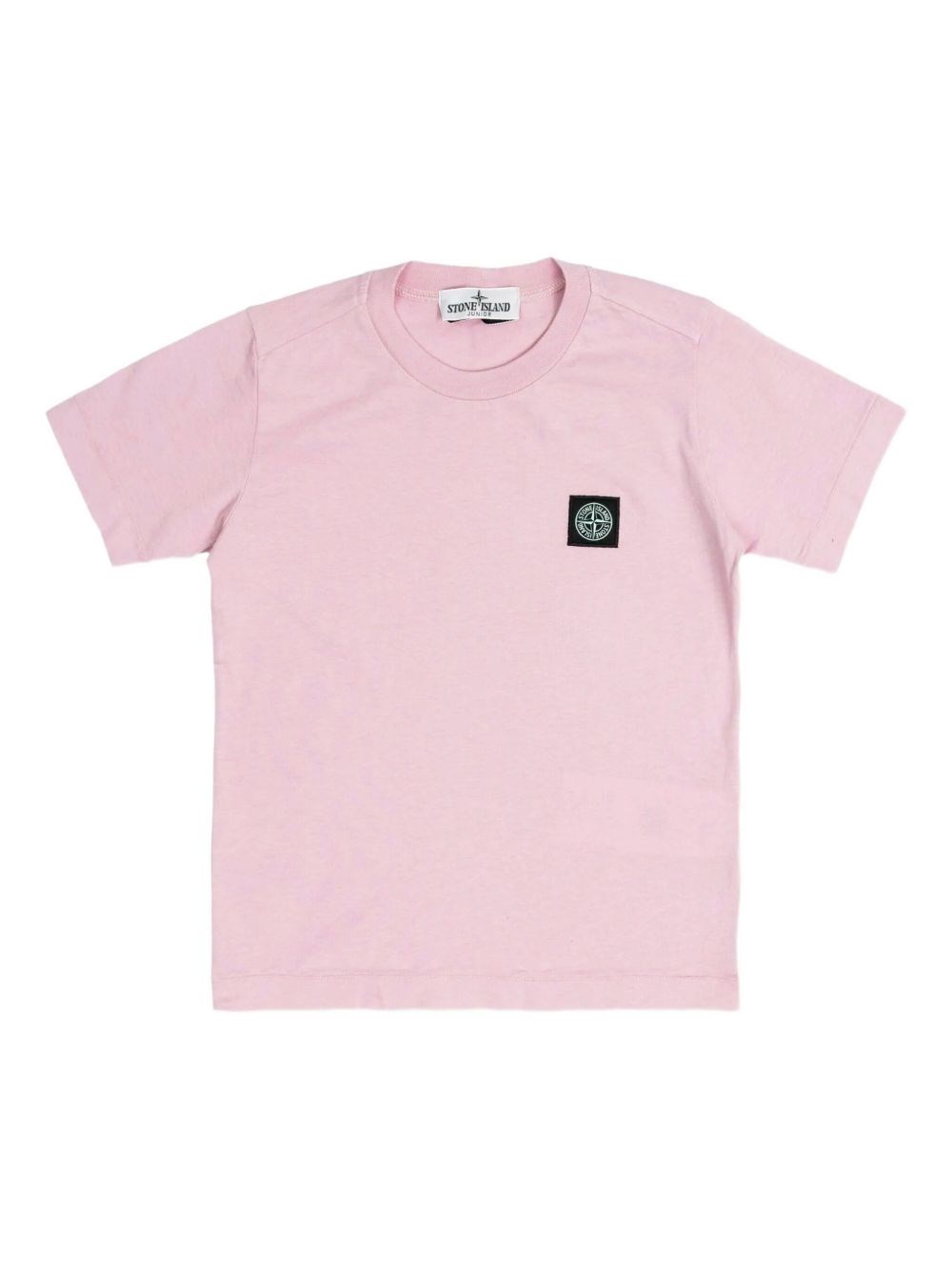 Stone Island Compass-patch T-shirt In Pink