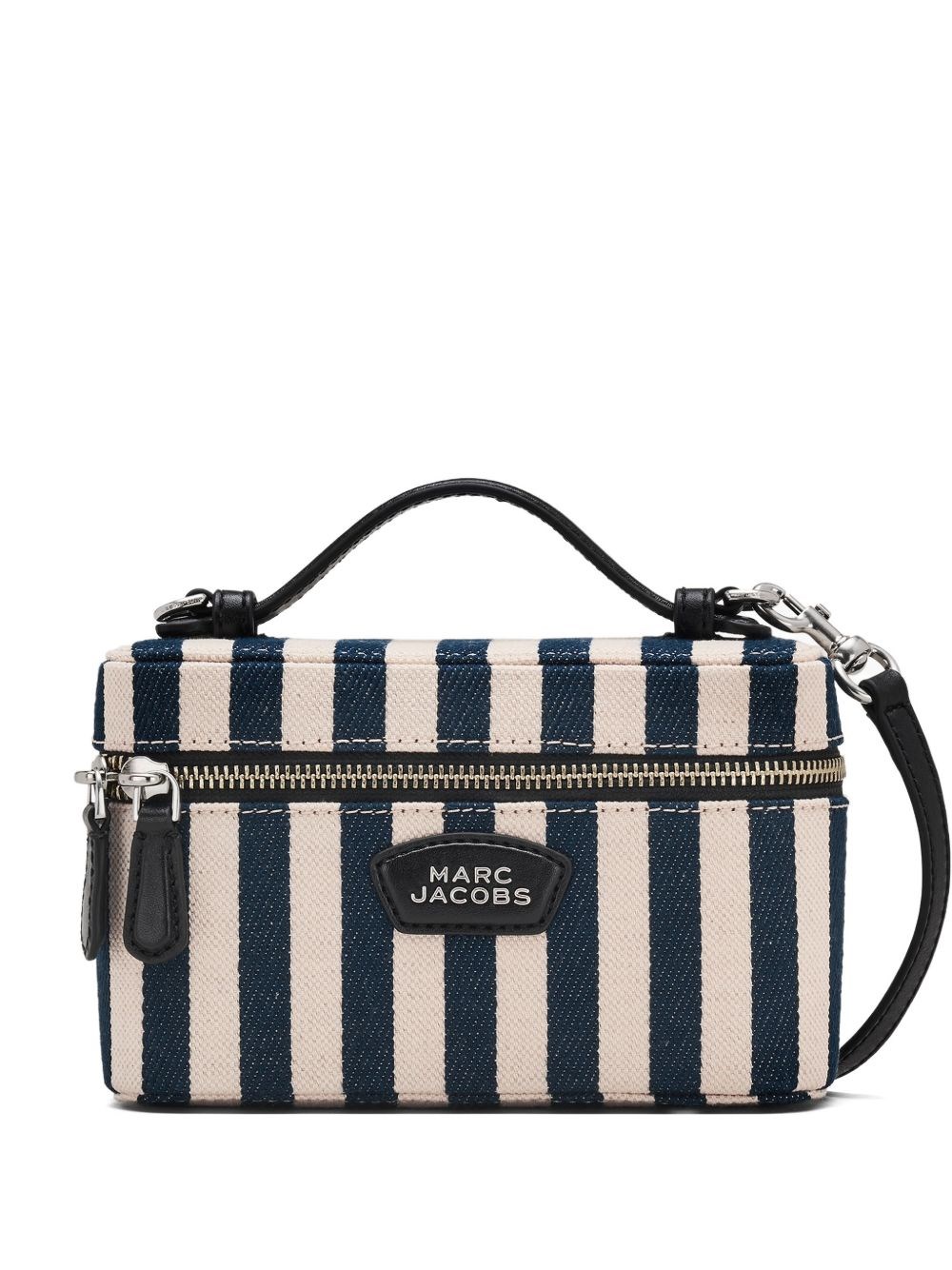 Marc Jacobs Striped Vanity Mini Bag In Blue