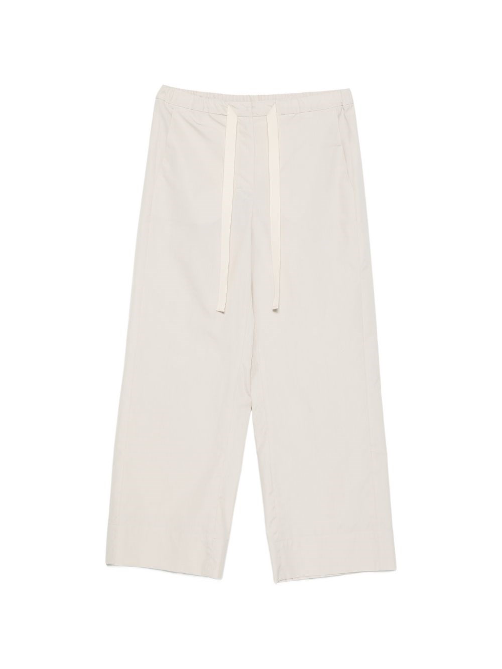 'S Maxmara Donna Bianco Pantaloni "Argenta" Con Coulisse