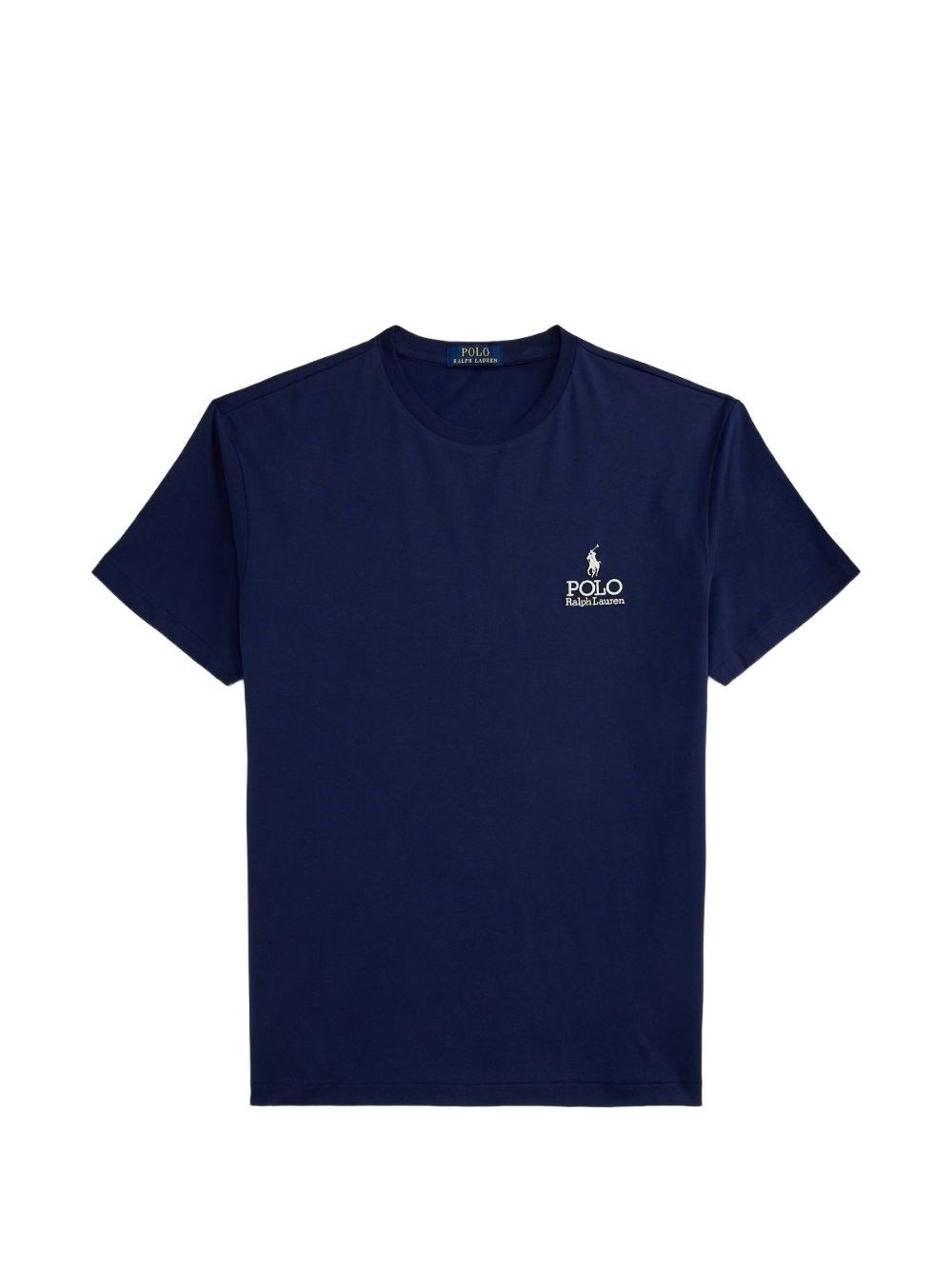 Polo Ralph Lauren Uomo Blu T-Shirt In Cotone Con Logo