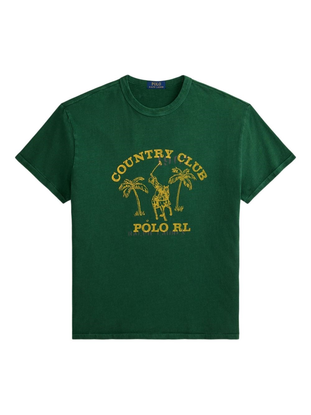 Polo Ralph Lauren Uomo Verde T-Shirt Girocollo