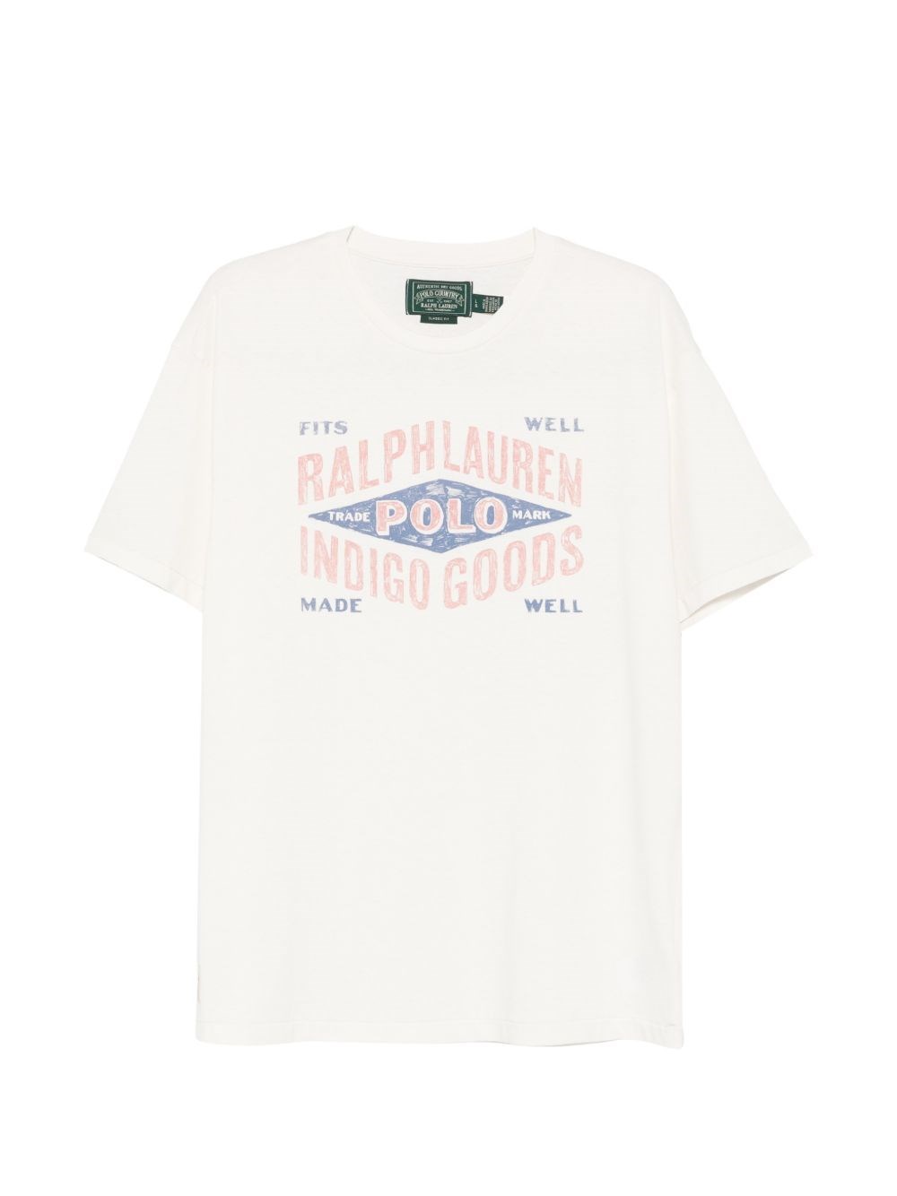 Polo Ralph Lauren Uomo Bianco T-Shirt Girocollo Mezza Manica