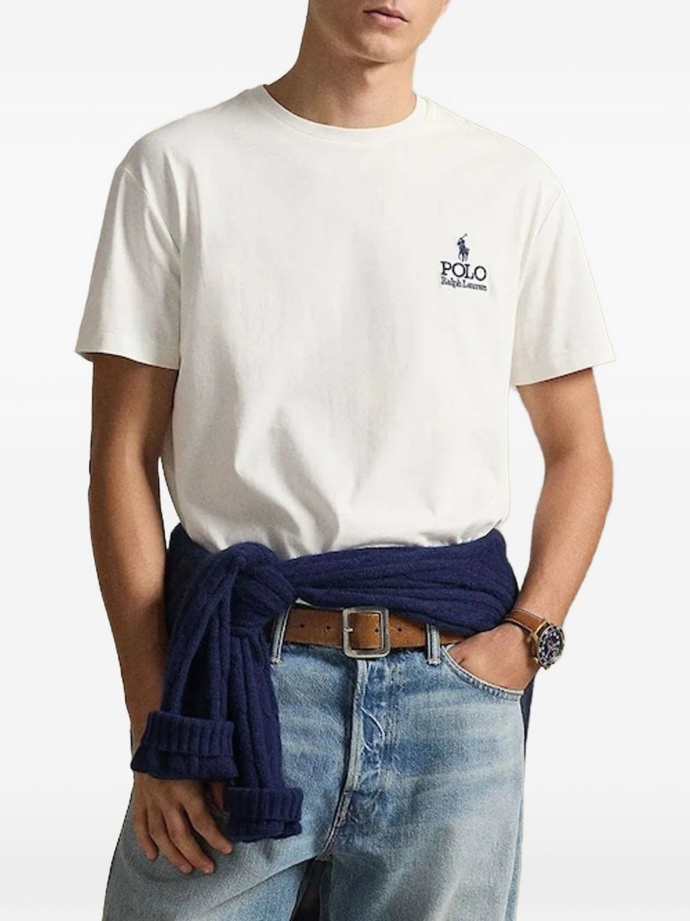Polo Ralph Lauren Uomo Bianco T-Shirt Girocollo
