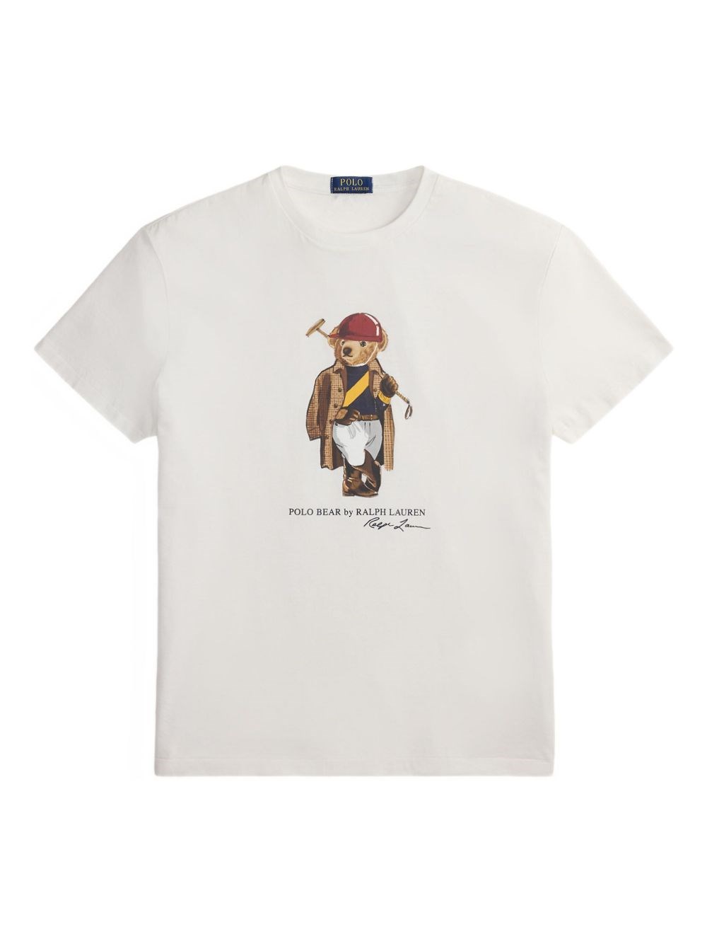 Polo Ralph Lauren Uomo Bianco T-Shirt Girocollo Mezza Manica