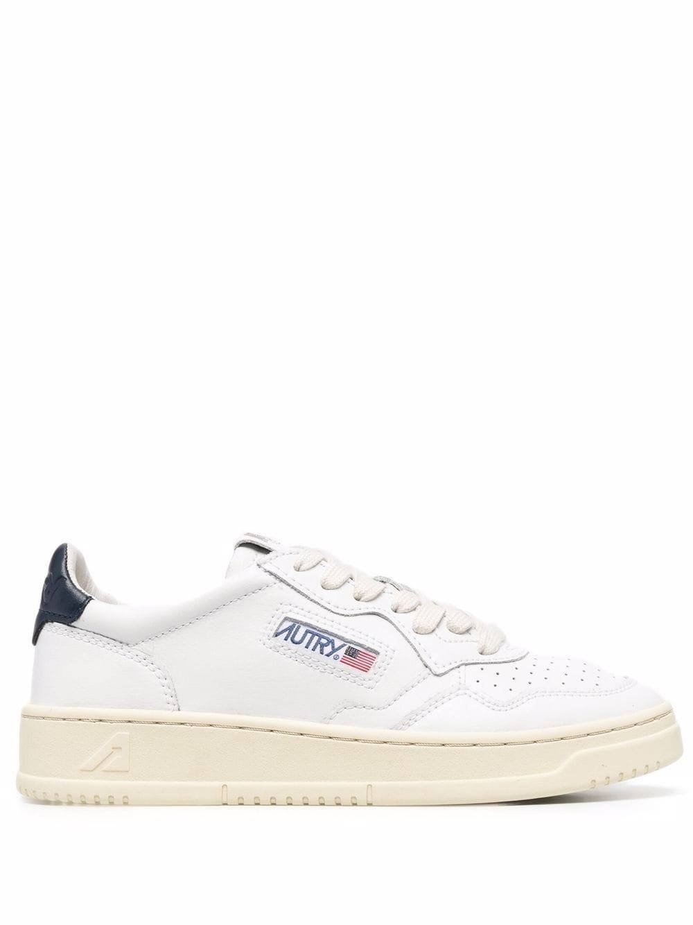 Autry Donna Bianco Sneakers Medalist Low In Pelle