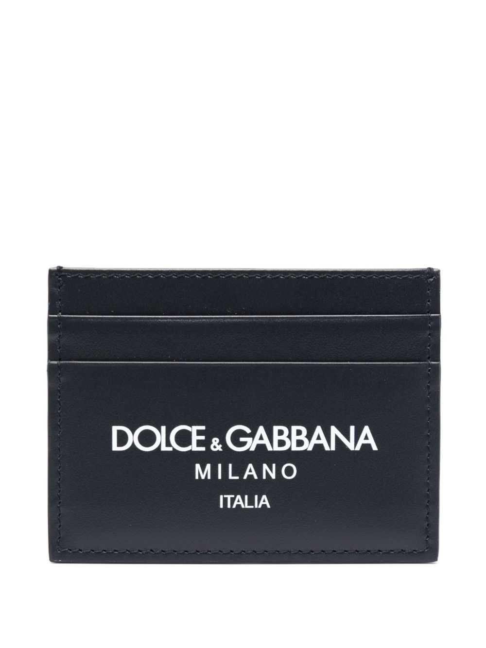 Dolce & Gabbana Cardholder With  Print In Blue