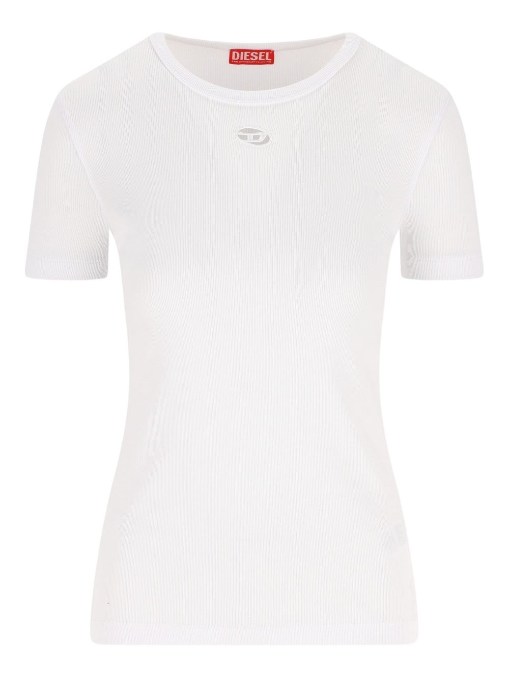 Diesel Donna Bianco T-Shirt Con Logo