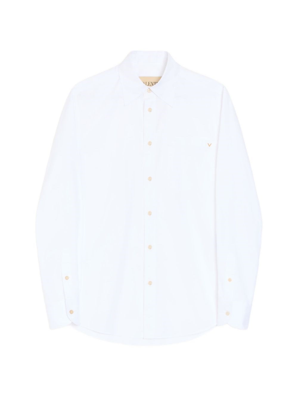 Valentino Garavani Uomo Bianco Camicia Oxford Valentino
