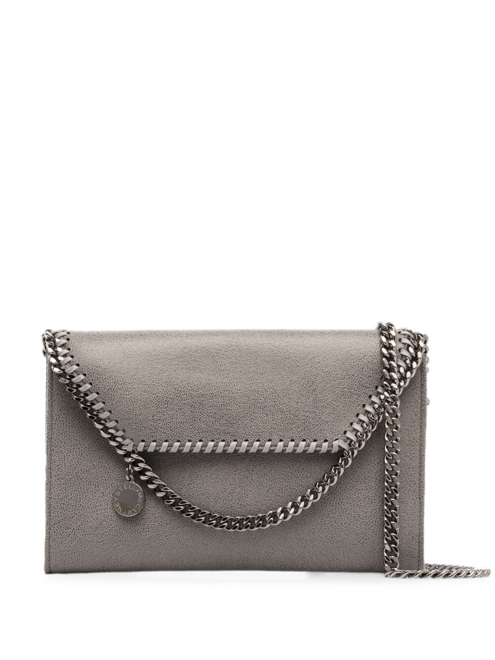 Stella Mc Cartney - Borsa a spalla Falabella mini, Donna, LIGHT GREY - Immagine 5