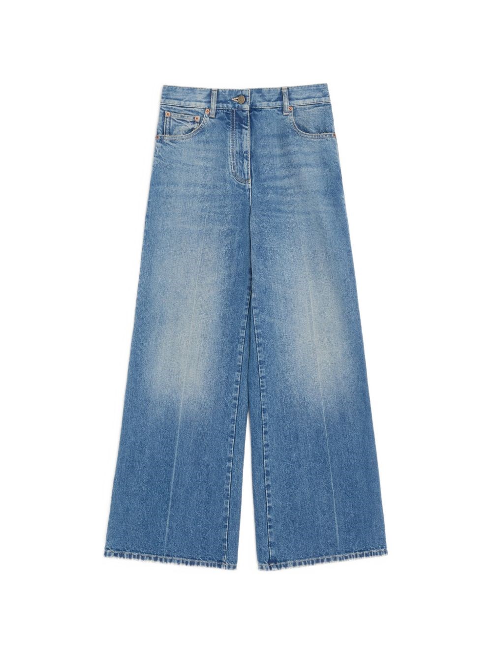 Valentino Garavani Donna Blu Pantaloni Denim Medio