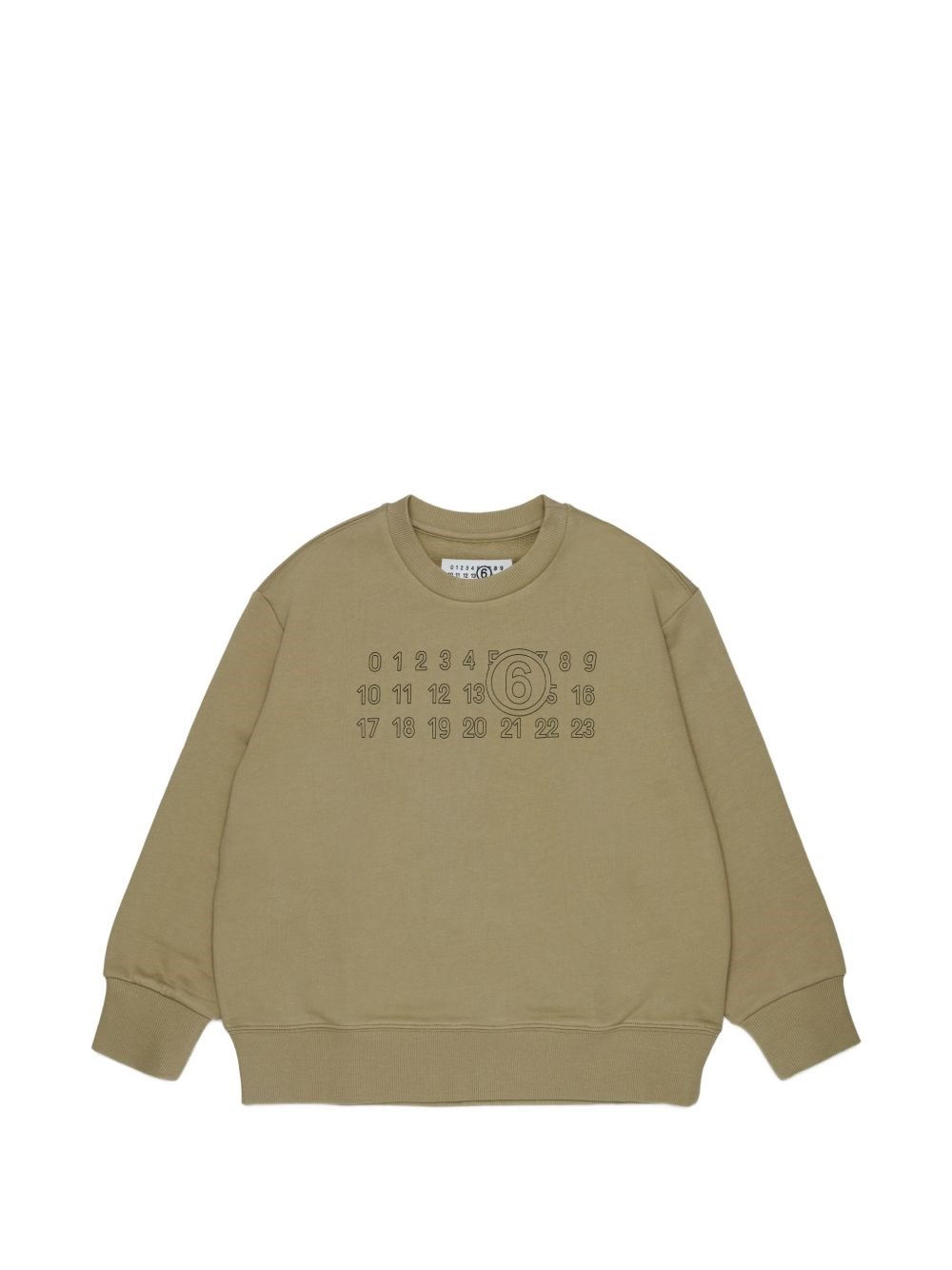Mm6 Maison Margiela Kids Ragazzo Grigio Maglione Con Logo