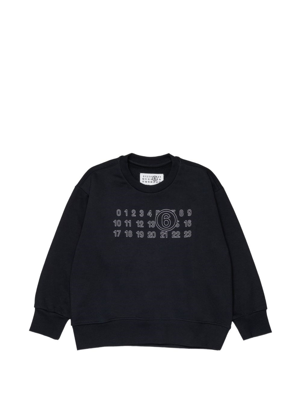 Mm6 Maison Margiela Kids Ragazzo Nero Maglione Con Logo
