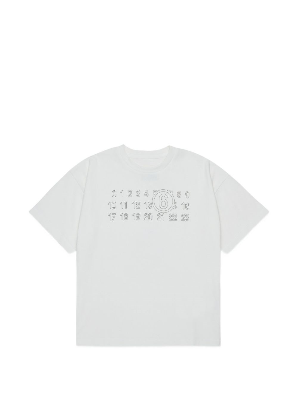 Mm6 Maison Margiela Kids Ragazzo Bianco T-Shirt Con Logo