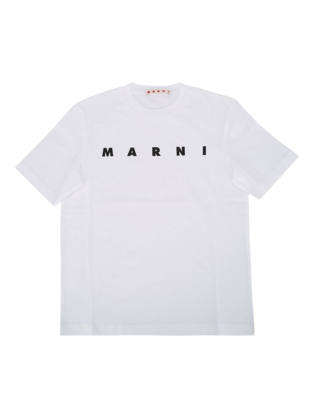 Marni Kids' Short Sleeve T-shirt With Print In White