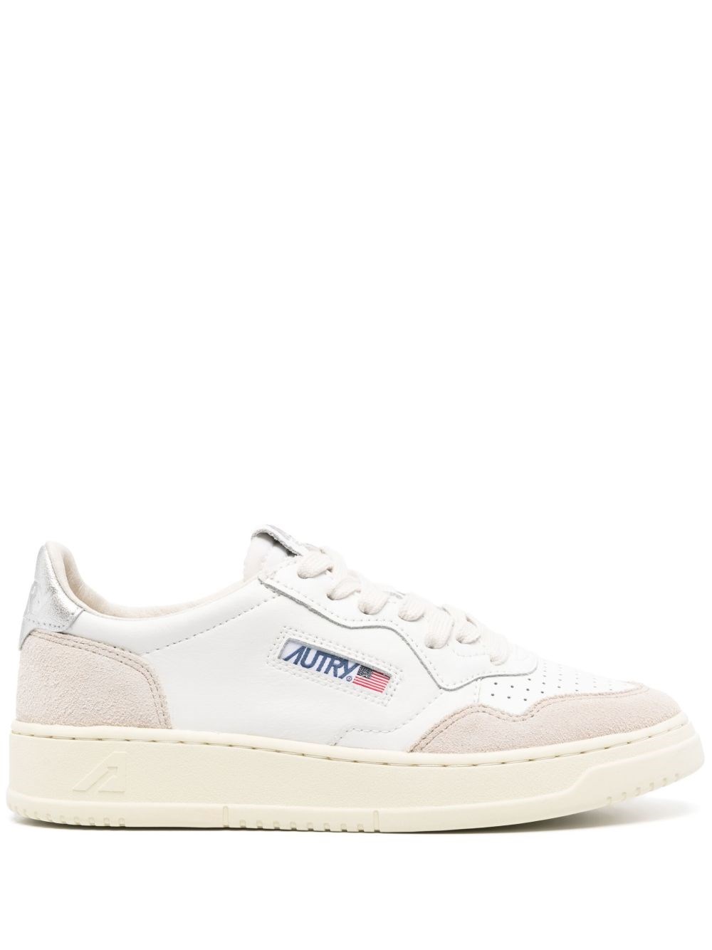 Autry Donna Bianco Sneakers Medalist Con Inserti