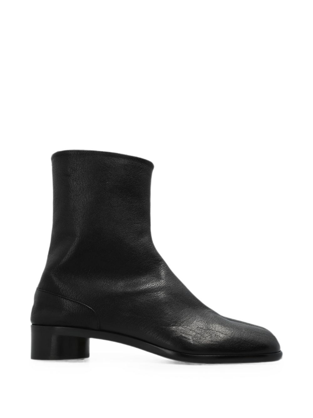 Maison Margiela Uomo Nero Stivaletti Tabi In Pelle