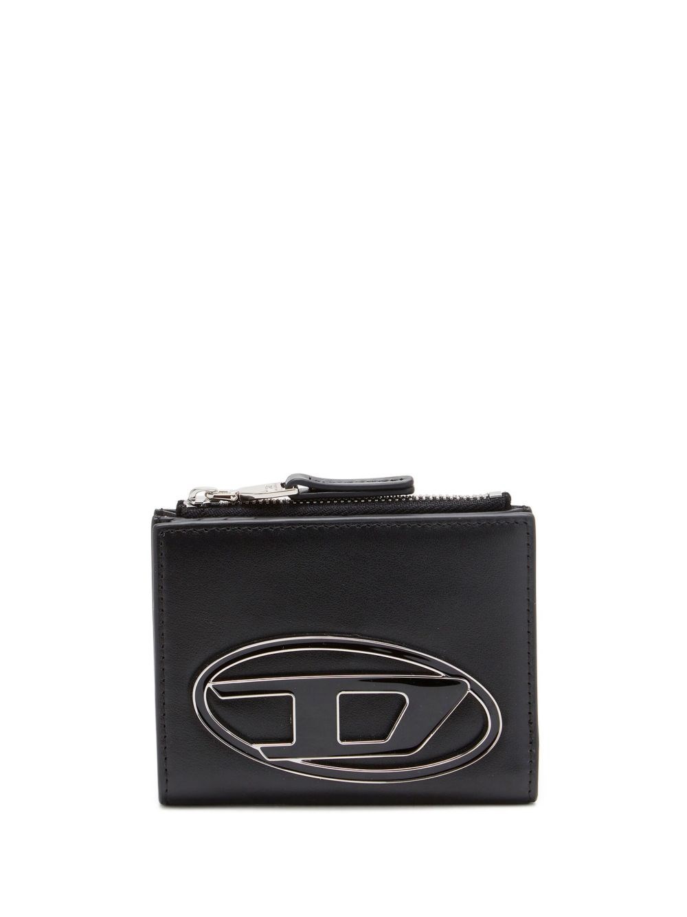 Diesel Donna Nero Portafoglio 1Dr In Pelle Nera Di