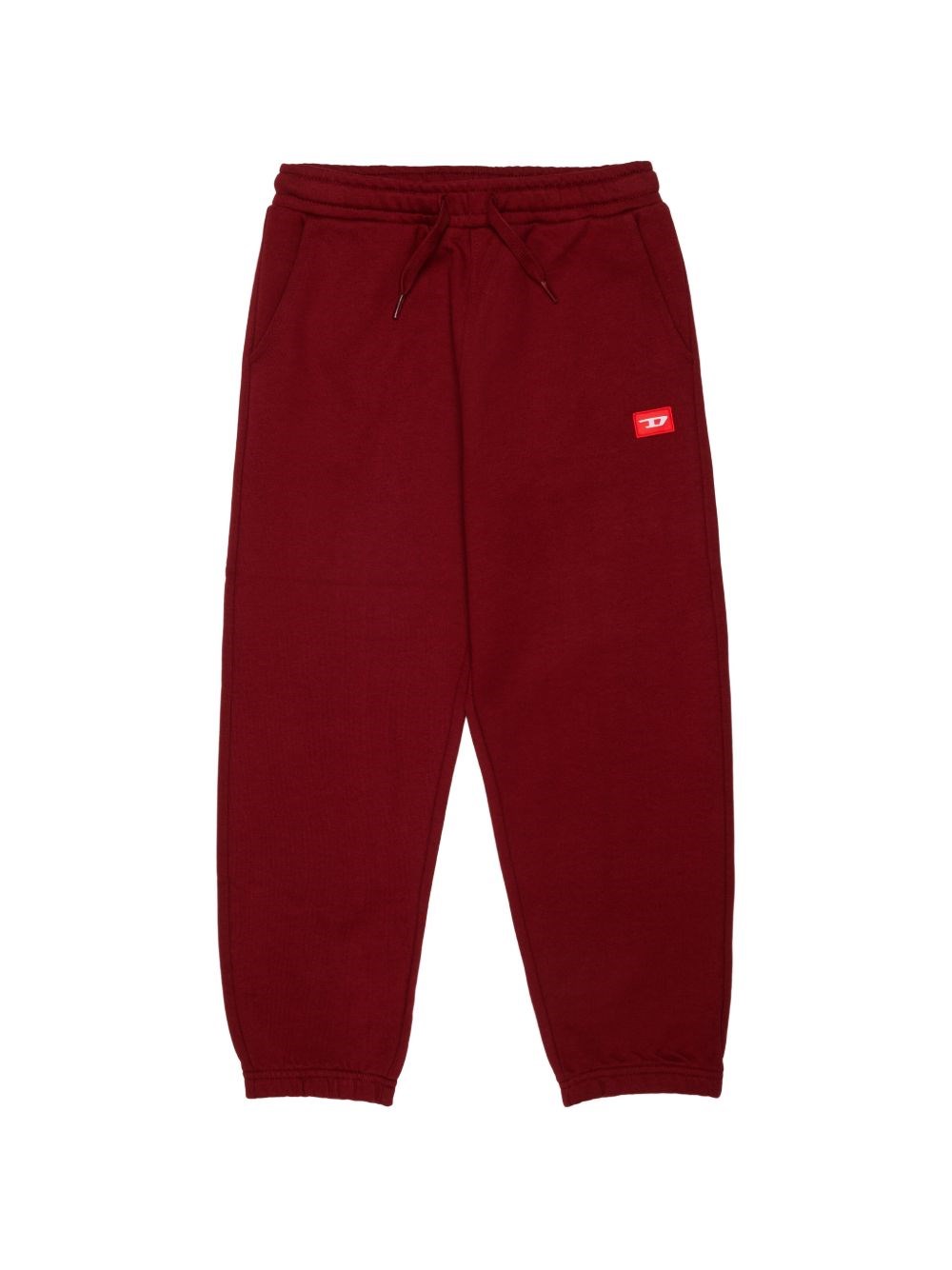 Diesel Kids' Pants With Logo Application In Red