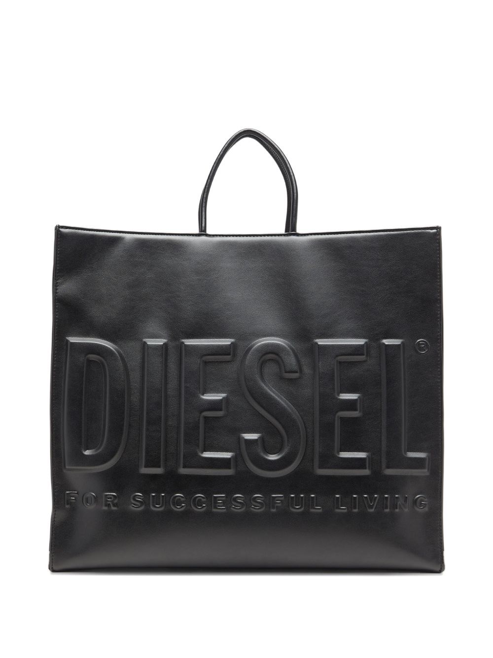 Diesel Nero Unisex - Dsl 3D-Shopping Bag Con Logo 3D - Shoppers Uni - Immagine 3